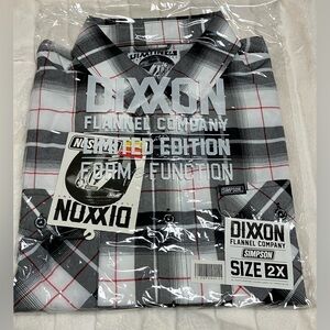 New DIXXON The Simpson Flannel Mens 2X BNIB